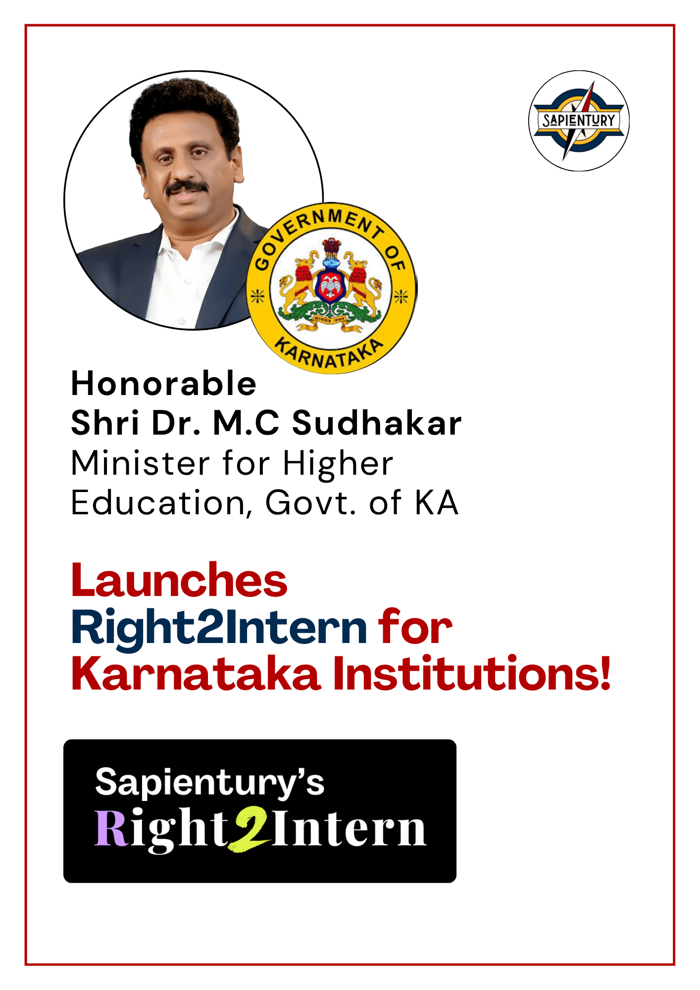 Minister of Higher Education Launches Right2Intern