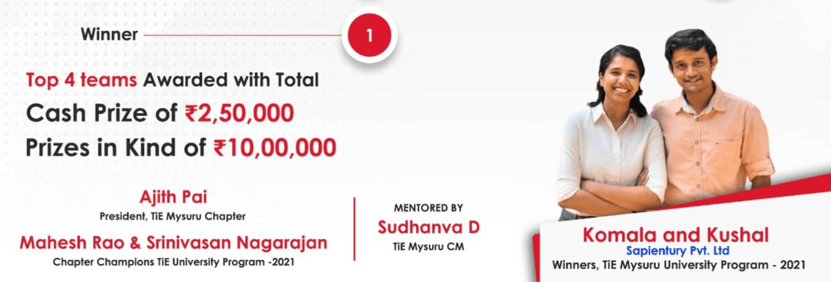 TiE Mysore Winners - Sapientury